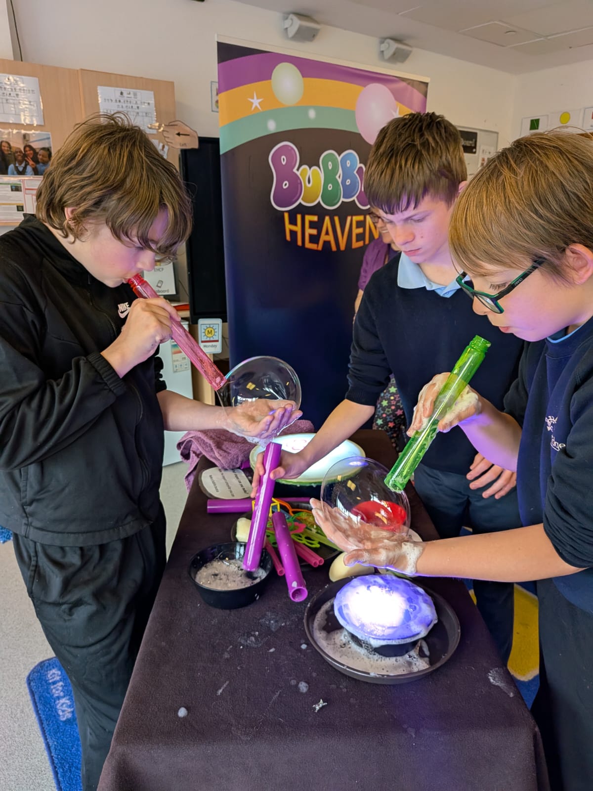 Experimenting with bubbles